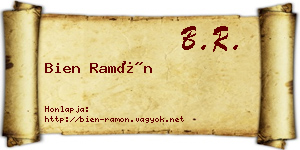 Bien Ramón névjegykártya